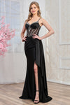 Load image into Gallery viewer, Prom Dresses Beaded Prom Long Corset Formal Dress Black