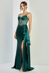 Load image into Gallery viewer, Prom Dresses Beaded Prom Long Corset Formal Dress Emerald