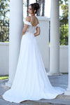 Load image into Gallery viewer, Wedding Dresses Long Bridal Gown A Line Corset Wedding Dress Off White