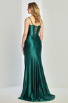 Load image into Gallery viewer, Prom Dresses Long Pleated Formal Slit Prom Dress Red