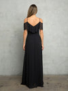 Load image into Gallery viewer, Wholesale Cold Shoulder Ruffle Chiffon Bridesmaid Dress By LAV3263