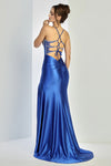 Load image into Gallery viewer, Prom Dresses Prom Long Corset Beaded Slit Formal Dress  Royal Blue
