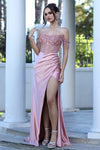 Load image into Gallery viewer, Prom Dresses Prom Fitted Long Formal Glitter  Corset Sequin Dress Rose