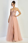 Load image into Gallery viewer, Prom Dresses Prom Long A Line Corset Beaded Formal Dress Blush