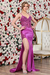 Load image into Gallery viewer, Prom Dresses Prorm Long Fitted Formal Lace Corset Dress Orchid