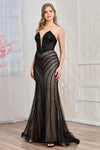 Load image into Gallery viewer, Prom Dresses Prom Fitted Long Formal Beaded Dress Silver