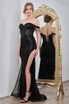 Load image into Gallery viewer, Prom Dresses Fitted Long Formal Beaded Prom Corset Dress Silver