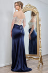 Load image into Gallery viewer, Prom Dresses Prom Long Fitted Corset Formal Beaded Dress Bronze