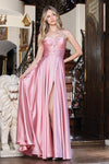 Load image into Gallery viewer, Prom Dresses A Line Prom Long Formal Pleated Dress Sage