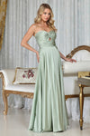Load image into Gallery viewer, Prom Dresses A Line Prom Long Formal Pleated Dress Sage