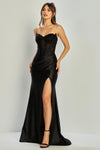 Load image into Gallery viewer, Prom Dresses Floral Long Formal Sequin Prom Dress Black