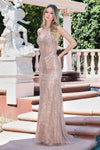 Load image into Gallery viewer, LA Merchandise LAL3340 Strapless Sequin Lace-Up Fitted Long Prom Dress