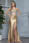 Load image into Gallery viewer, Prom Dresses Formal Long Corset Fitted Prom Dress Adora Design 3346 Champagne