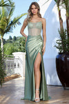 Load image into Gallery viewer, Prom Dresses Formal Long Corset Fitted Prom Dress Adora Design 3346 Sage