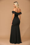 Cargar imagen en el visor de la galería, Long Off-Shoulder Chiffon Dress By LA Merchandise LAV3438 - - Long Bridesmaids Dress LAV