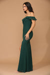 Cargar imagen en el visor de la galería, Long Off-Shoulder Chiffon Dress By LA Merchandise LAV3438 - - Long Bridesmaids Dress LAV