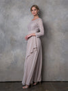 Load image into Gallery viewer, 3/4 Sleeve Lace Ankle-Length Mother of the Bride Gown By LA Merchandise LAV3446 - - Mother of the Bride Dresses LAV