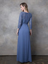 Load image into Gallery viewer, 3/4 Sleeve Lace Ankle-Length Mother of the Bride Gown By LA Merchandise LAV3446 - - Mother of the Bride Dresses LAV