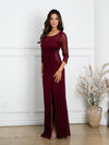 Load image into Gallery viewer, Long Mother Of The Bride Formal Dress With Slit By LA Merchandise LAV3501 - - Mother of the Bride Dresses LAV