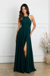 Load image into Gallery viewer, A-Line Formal Prom Dress With Side Slit By LA Merchandise LAV3513 - - Prom Dresses LAV