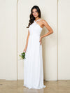 Load image into Gallery viewer, Simple Off White A-Line Wedding Dress By LA Merchandise LAV3520 - - Wedding Dresses LAV