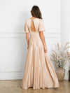 Load image into Gallery viewer, Long A-Line Formal Evening Dress With Structured Seams By LA Merchandise LAV3523