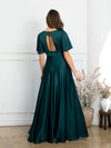 Load image into Gallery viewer, Long A-Line Formal Evening Dress With Structured Seams By LA Merchandise LAV3523
