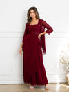 Load image into Gallery viewer, Two-Piece Beaded Formal Evening Dress Set By LA Merchandise LAV3527 - - Formal Dresses LAV