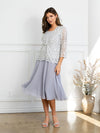 Load image into Gallery viewer, Short Mother Of The Bride Jacket Cocktail Dress Set By LA Merchandise LAV3530 - - Mother of the Bride Dresses LAV