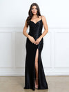 Load image into Gallery viewer, Wholesale Spaghetti Strap Ruched Mermaid Prom Evening Gown Criss-Cross Open Back by LAV3542