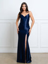 Load image into Gallery viewer, Wholesale Spaghetti Strap Ruched Mermaid Prom Evening Gown Criss-Cross Open Back by LAV3542