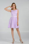 Load image into Gallery viewer, La Merchandise LAY7290 Sleeveless short chiffon bridesmaid Party dress - Lilac - LAY