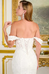 Load image into Gallery viewer, LAS3713 Wholesale Off-White Fitted Lace Wedding Dress Corset Back Bridal Gown with Train