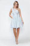 Load image into Gallery viewer, Wholesale Graduation Dress Asymmetrical One Shoulder Dress By LAF5272