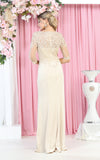 Load image into Gallery viewer, La Merchandise LA1811 3/4 Long Sleeve Mother Of The Bride Formal Dress - - LA Merchandise