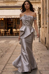 Load image into Gallery viewer, Terani Couture 2021E2835 Clearance Almond Champagne Size 4 Wholesale Mermaid Mother of the Bride Gown - - Dress Terani Couture