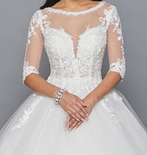 Load image into Gallery viewer, LA Merchandise LADK421 3/4 Sleeves Wedding Formal Gown
