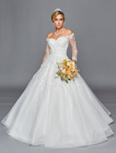 Load image into Gallery viewer, LA Merchandise LADK437 Long Sleeves A-line Wedding Reception Dress