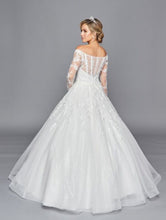Load image into Gallery viewer, LA Merchandise LADK437 Long Sleeves A-line Wedding Reception Dress