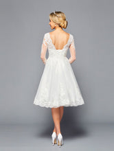 Load image into Gallery viewer, LA Merchandise LADK451 Knee Length Vintage Wedding Long Sleeves Dress