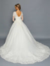 Load image into Gallery viewer, Wholesale Long‑Sleeve Bridal Ball Gown Wedding Dress By LADK457