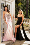 Load image into Gallery viewer, LAF8511 Wholesale Crystal Beaded Corset Satin Mermaid Prom Dress Strapless Sweetheart Gown - - Long Prom Dress LAF