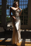 Load image into Gallery viewer, LAF8511 Ivory Wholesale Beaded Bridal Gown with Crystal Corset Bodice Sweetheart Wedding Dress - IVORY - Wedding Dress LAF