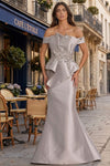 Load image into Gallery viewer, Terani Couture 2021E2835 Clearance Almond Champagne Size 4 Wholesale Mermaid Mother of the Bride Gown - - Dress Terani Couture