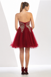 Load image into Gallery viewer, La Merchandise LA1414 Strapless Short Wholesale Homecoming Party Dress - - LA Merchandise