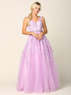 Load image into Gallery viewer, Wholesale Prom Dress Sleeveless Embroidered A-Line Ballgown By LAV5232 - LILAC - Dress LAV