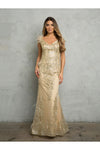 Load image into Gallery viewer, Formal Cap Sleeve Glitter Evening Dress By LA Merchandise LAV5264 - - Mother of the Bride Dresses LAV