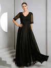 Load image into Gallery viewer, Mother of the Bride Dresses Long Formal Mother of the Bride Dress Black