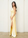 Load image into Gallery viewer, Long A-Line Prom Dress With Slit By LA Merchandise LAV5278 - - Prom Dresses LAV