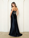 Load image into Gallery viewer, Formal Long Sheer Boned Bodice Prom Dress By LA Merchandise LAV5280 - Black - Prom Dresses LAV